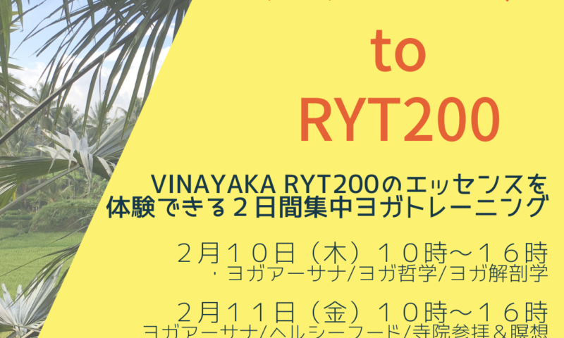 RYT200 ryt200 熊本　平日　週末